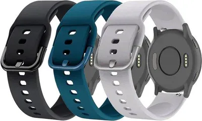 Obrázek produktu pro Sportovní náramek 18 mm, měkký silikon, černý