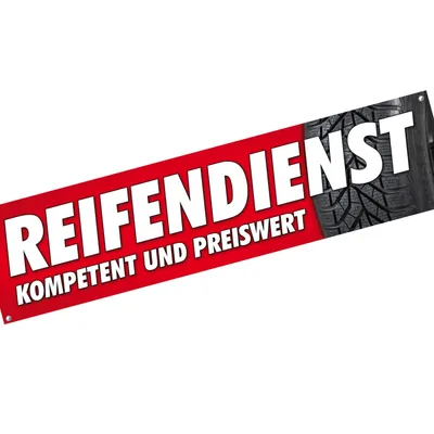 Produktbild von Spannbanner Banner Werbebanner Reifendienst  2x0,5m