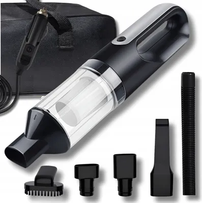 Produktbild von OMNA | Handstaubsauger JS601 - 12V 100W - Stark - mit HEPA-Filter und LED-Lampe - für Auto