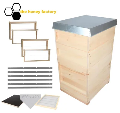 Produktbild von Bienenbeute DNM 12 Liebig MEGASET "DIE RIESIGE" - Rähmchen Absperrgitter