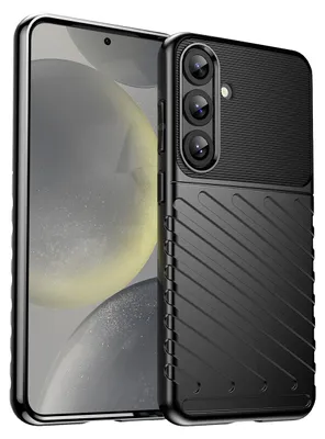 Image de Thunder Case pour Samsung Galaxy S25+ Étui blindé en silicone - Noir