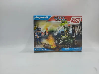 Produktbild von PLAYMOBIL City Action 70817 Starter Pack Polizei: Gefahrentraining