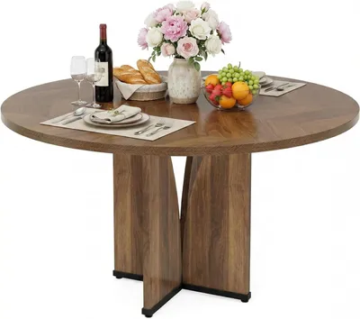 Produktbild von Runder Esstisch - Runder Tisch - Holztisch - Küchentisch - Esstisch - Durchmesser 100 cm