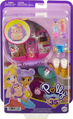 Immagine prodotto di Polly Pocket, scatola del caffè del riccio, set di gioco HKV33, incluse 2 figure e accessori