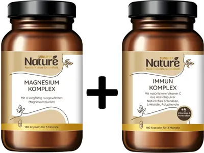 Produktbild von SUNLIFE® NATURE Vorteils-Pack Magnesium Komplex + Immun Komplex