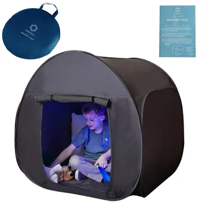 Produktbild von Sensorisches Zelt Spielzelt Ruhezelt Kinder - Verdunkelnd - 90 cm - Schwarz - Für Zuhause oder Schule