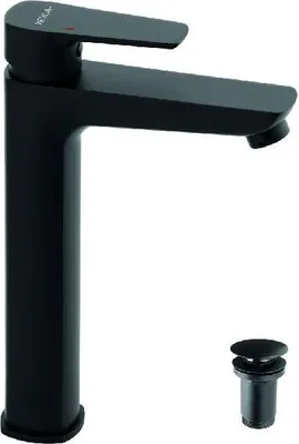 Produktbild von Novaservis Metalia 58 - Waschtischarmatur mit Ablauf, schwarz 58503,5