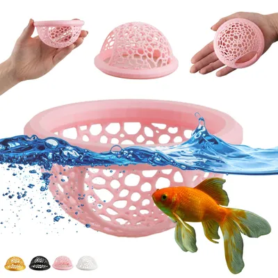 Obrázek produktu pro Úkryt pro bojovnici plovoucí, hamak pro krevety, akvarijní dekorace 3D 10 cm – Sakura růžová