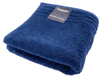 Produktbild von Traumschloss Frottier-Line Premium Duschtuch 70 x 140 cm dunkelblau 100% ägäische Baumwolle mit 600g/m²