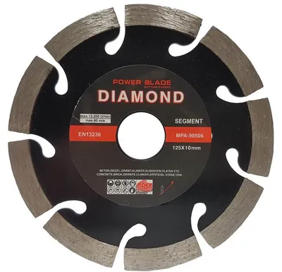 Obrázek produktu pro Diamantový kotouč SEGMENT 125 mm x 10 mm x 22,2 mm 04112