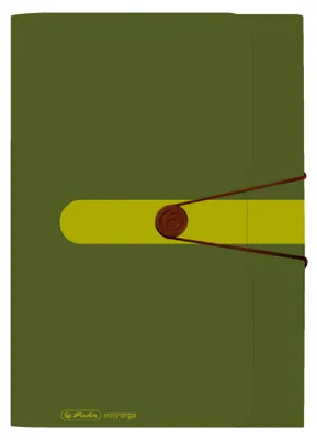 Produktbild von Herlitz 11411253, Polypropylen (PP), Grün, Landschaft, Visitenkarte, Gummiband, 1 Stück(e)