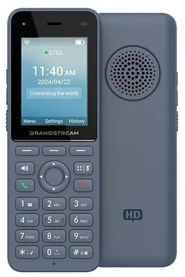 Produktbild von Grandstream Networks WP826, IP-Telefon, Blau, Kabelloses Mobilteil, 2 Zeilen, 2.4/5 GHz, TFT