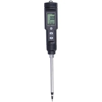 Zdjęcie produktu dla Tester EC z wyświetlaczem LCD, urządzenie do pomiaru przewodności i temperatury gleby w ogrodach i sadach