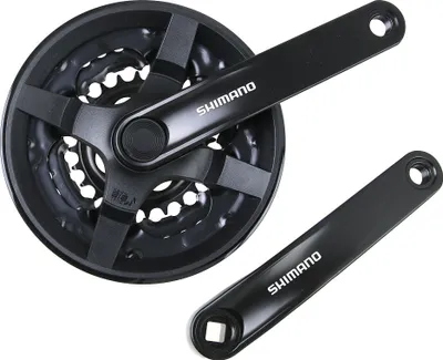 Produktbild von Shimano FC-TY301 Kurbelgarnitur Vierkant ( 48-38-28 Zähne )  8-fach kompatibel