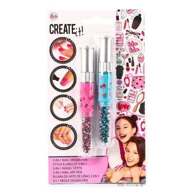 Produktbild von Canenco Create It! Nail Art 2 3in1 Pen, Nagel-Tattoo-Set für Kinder, 6 Jahr(e), Gemischte Farben