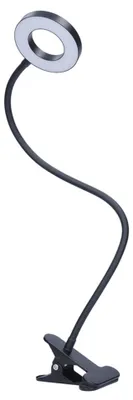 Image de Solight Lampe de table LED WO66-B 8 W 300 lm 3000-4000-5000 K noir clip-on dimmable