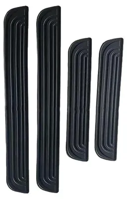 Image de Protections de bas de porte, résistantes aux rayures, installation facile, couleur noire