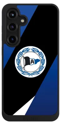 Produktbild von NIVOCASE Handyhülle für Samsung Galaxy S25+  Hülle NIVOpure Case Schwarz Arminia Bielefeld DSC Offizielles Lizenzprodukt