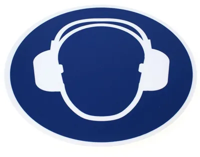Produktbild von Sicherheitspiktogramm Gehörschutz tragen selbstklebend 430x375mm