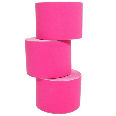 Produktbild von 4 Rollen Kinesiologie Tape 5 m x 5,0 cm pink (EUR 0,69 / m)