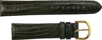 Immagine prodotto di Cinturino per orologio, effetto pelle di coccodrillo, verde, 18 mm