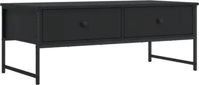 Produktbild von vidaXL Couchtisch Schwarz 101x49x39,5 cm Holzwerkstoff