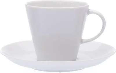 Produktbild von Kaffeetasse mit Untertasse, weiß, 200 ml, tschechisches Porzellan, Thun Tom