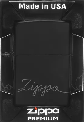 Produktbild von Zippo Benzinfeuerzeug, Black Matte, Winddicht