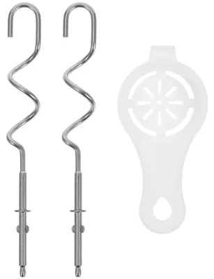 Ersatz-Knethaken für Handmixer, Edelstahl, 2 Stück