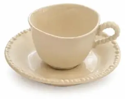 Productafbeelding van Bavary Pearls Espressokoppenset 12-delig 90 ml Beige Keramiek