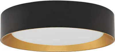 Produktbild von Lindby LED-Deckenleuchte Kambia, 45 cm, schwarz/gold, Metall