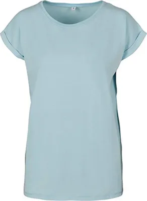 Produktbild von Build Your Brand BY021 | Ladies Extended Shoulder Damen T-Shirt - Farbe: Ocean Blue - Größe: L
