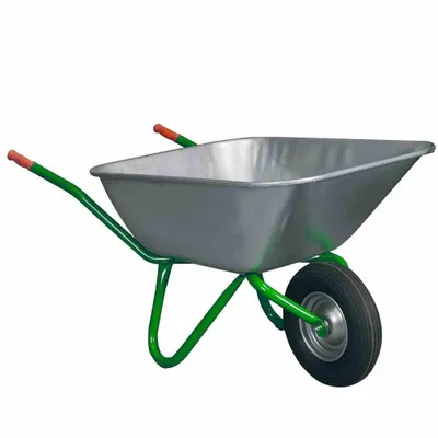 Produktbild von Schubkarre Bully 140 gelb/ grün, Traglast: 250 kg