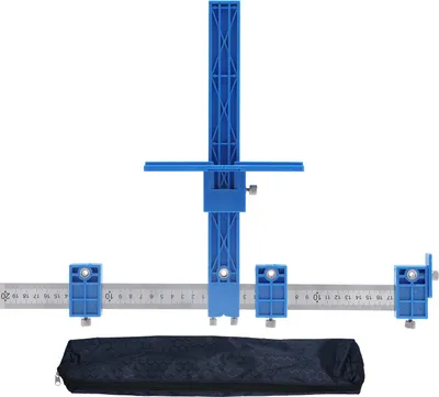 Produktbild von Verstellbare Lochbohrlehre für Möbel und Schränke, Lochstanzer, Bohrschablone, Werkzeug, Schreinerzubehör