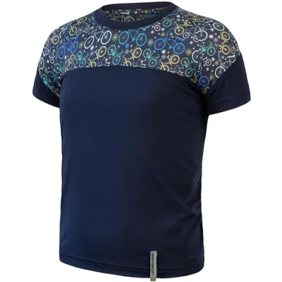 Immagine prodotto di T-shirt Sensor Coolmax (fibre di poliestere) Impress Bambini corta blu scuro modello bicicletta taglia 140 22100032-05