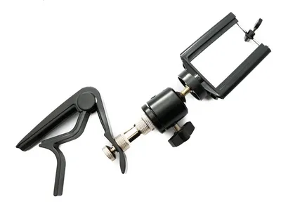 Zdjęcie produktu dla Uchwyt gitarowy SYSTEM-S Zacisk montażowy Kadopaster do smartfonów 5,5-7 cm