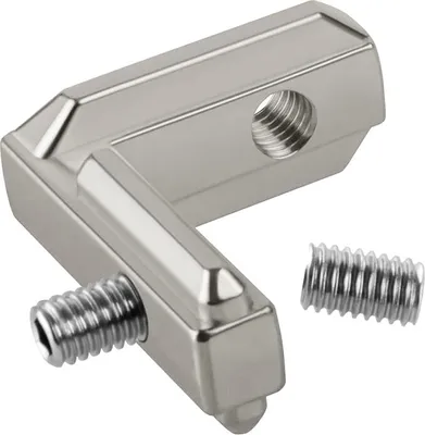 Produktbild von Eckverbinder, Innenwinkel und Außenwinkel für Konstruktionsprofile – Perfekt für NUT 6 & NUT 8 (8, 30x30)