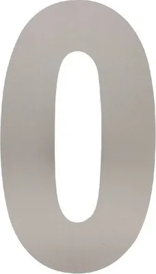 Produktbild von Hausnummer 0 XL 300x2mm Edelstahl gebürstet