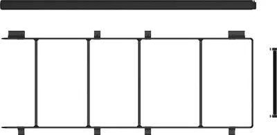 Produktbild von Fiamma Ducato Dachreling Silber  Silber One Size