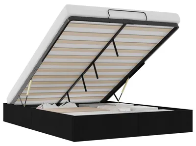 Immagine prodotto di vidaXL Letto a panca Nero 152 x 203 cm in tessuto