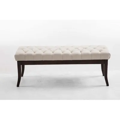 Produktbild von Sitzbank Ramses Stoff antik-dunkel 120 - creme