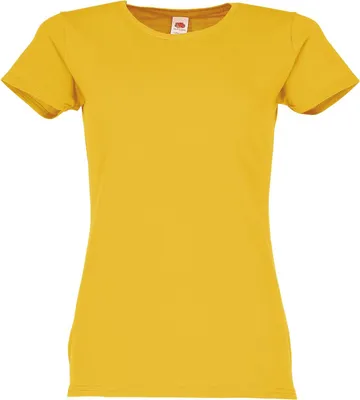 Produktbild von Fruit of the Loom Ladies Iconic 150 T-Shirt Farbe: sonnenblumengelb Größe: L
