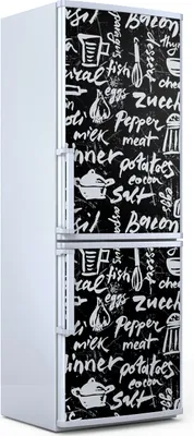 Produktbild von Magnete Dekorative - 70 cm x 190 cm - Küche - Magnetmatte Kühlschrankmagnete - Gezeichnetes Muster Küche