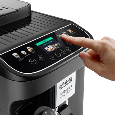 Zdjęcie produktu dla De’Longhi Magnifica Evo ECAM310.60.GB, Ekspres do espresso, 1,8 l, Ziarna kawy, Wbudowany młynek, 1450 W, Czarny