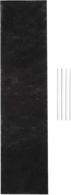 Produktbild von Klarstein Royal Flush 90 - Aktivkohlefilter, Aktivkohle-Filterfließ, Filtermatte, zur Umrüstung auf Umluftbetrieb, 67 x 16,7 cm (LxB), für Royal Flush 90 Downdraft Dunstabzugshaube, schwarz