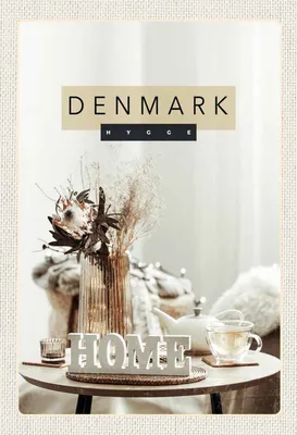 Obrázok produktu pre vianmo Drevený nápis 20x30 cm Dänemark Wohnungseinrichtung weiß