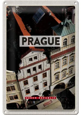 Produktbild von Blechschild Reise 20x30cm Prague Prag Altstadt Tschechien