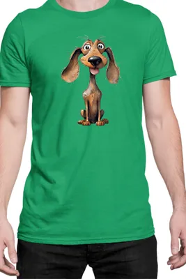 Immagine prodotto di Maglietta da uomo Funny Dogs Breeds Dachshund Dog Breed 010, Man L , Vert