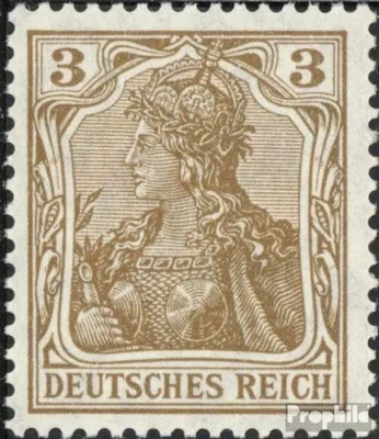 Produktbild von Briefmarken Deutsches Reich 1915 Mi 84II a Kriegsdruck postfrisch Germania