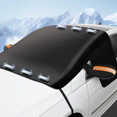 Produktbild von Famanu Magnetische Windschutzscheibenabdeckung - Winter Schneeschutz und Wärmeisolierung